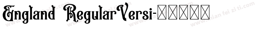 England RegularVersi字体转换